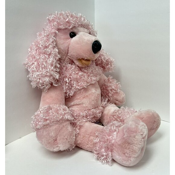 Pink Poodle Plush 19” Dog With Magnetic Mouth BAB - Picture 2 of 5